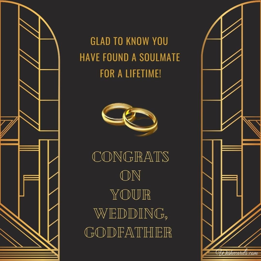 Wedding Ecard For Godfather With Text