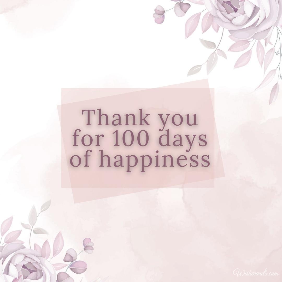 100 Days Anniversary Picture With Text