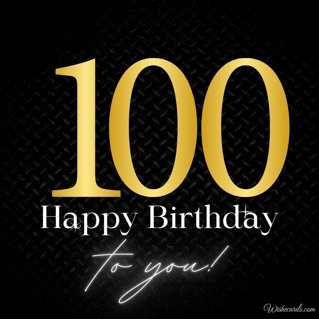 100th Birthday Ecard