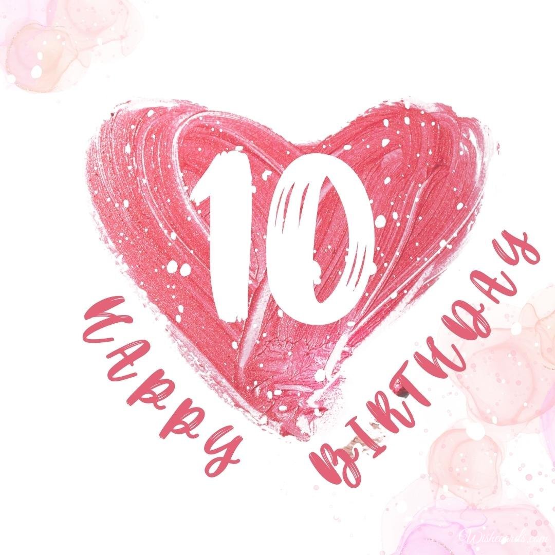 10th Birthday Ecard