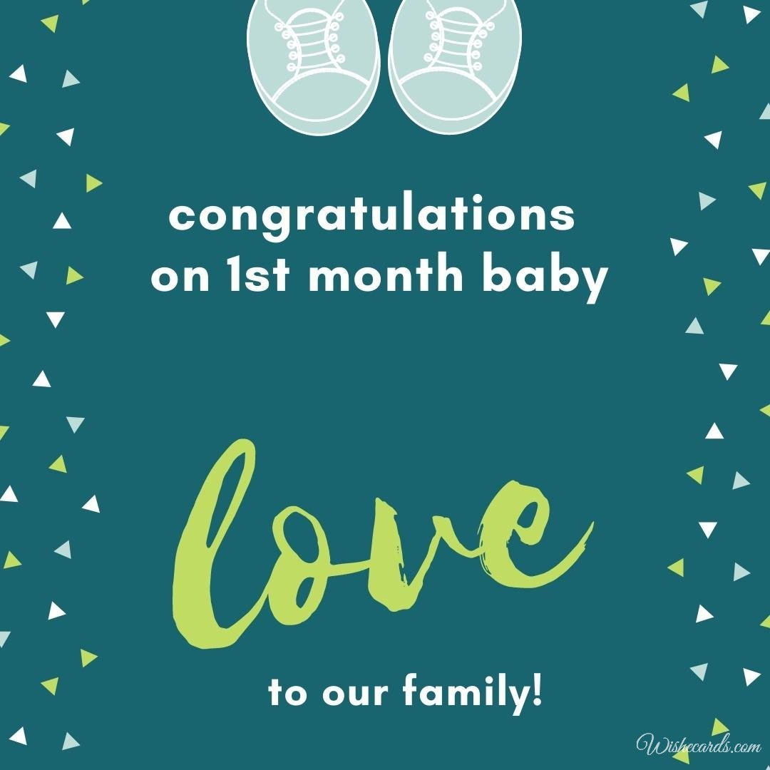 1st Month Birthday Wishes, Quotes and Messages
