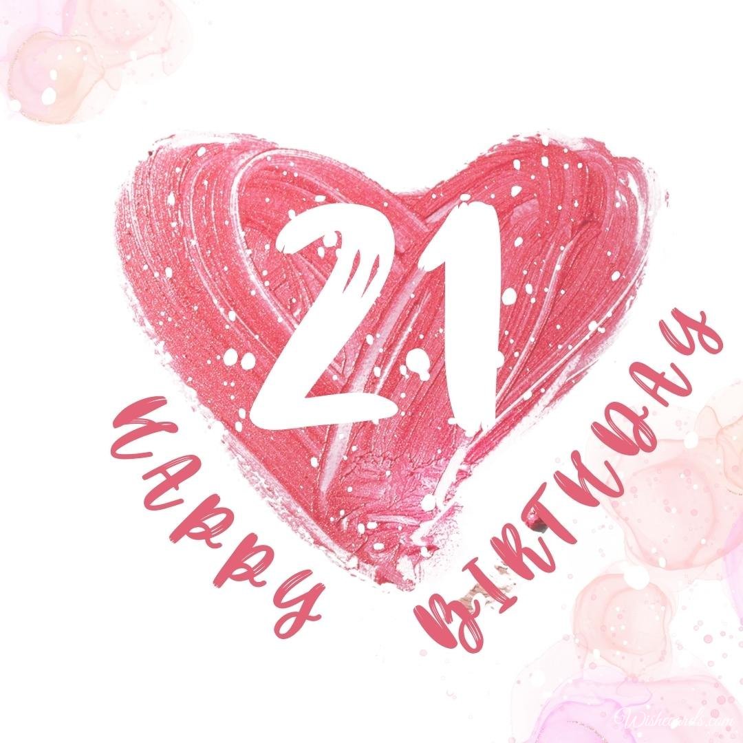 21 Birthday Card