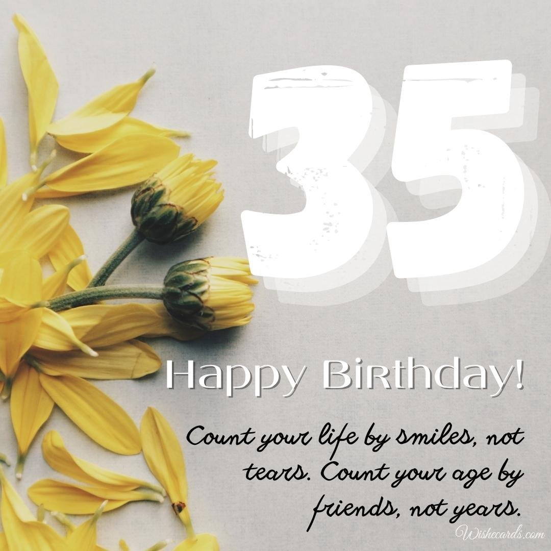 35th Birthday Ecard