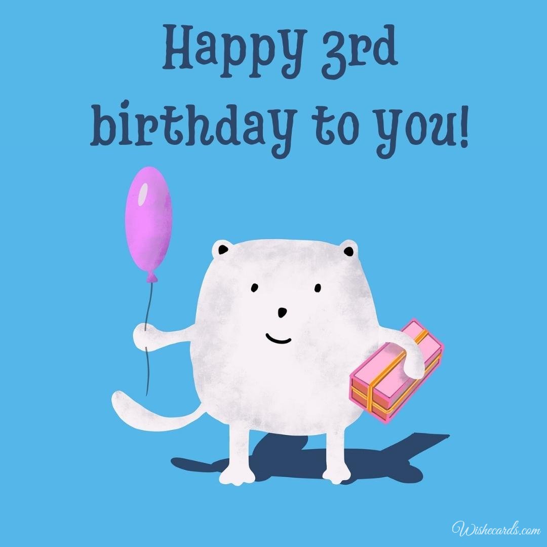 3rd Birthday Wish Ecard