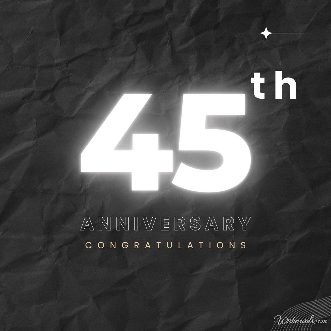 45th Anniversary Ecard