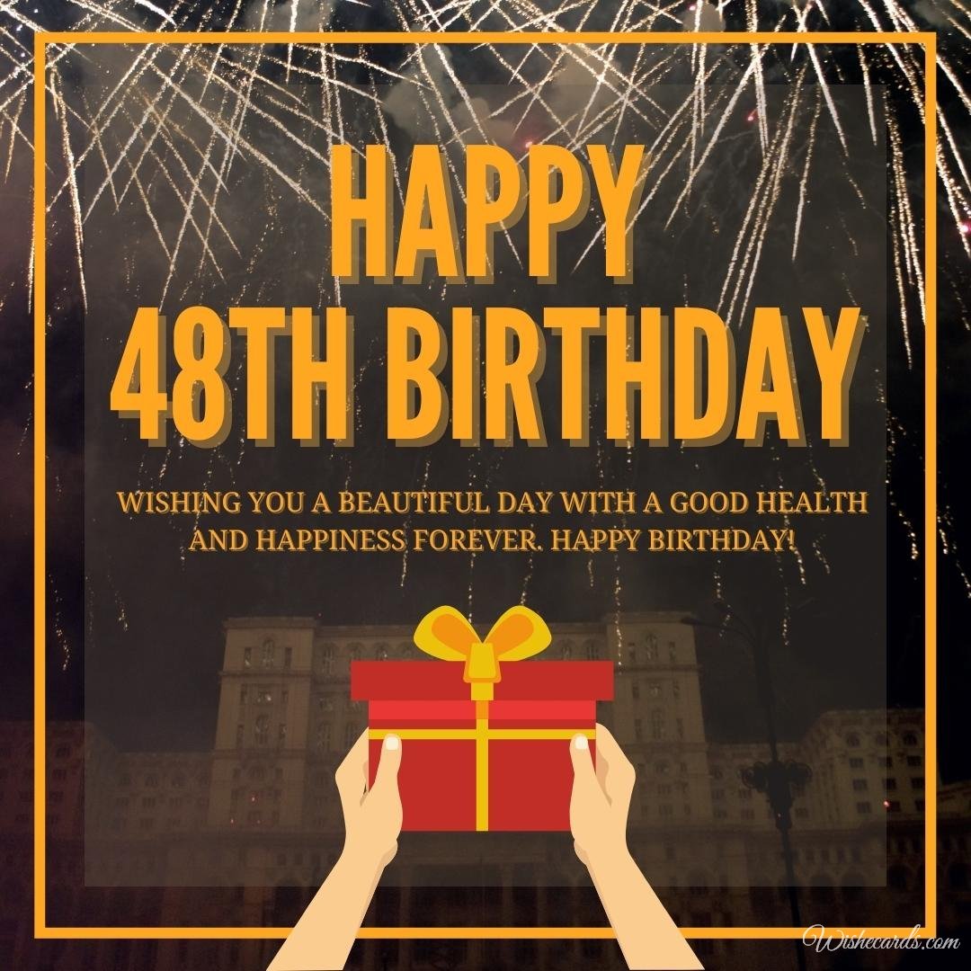 48th Birthday Wish Ecard