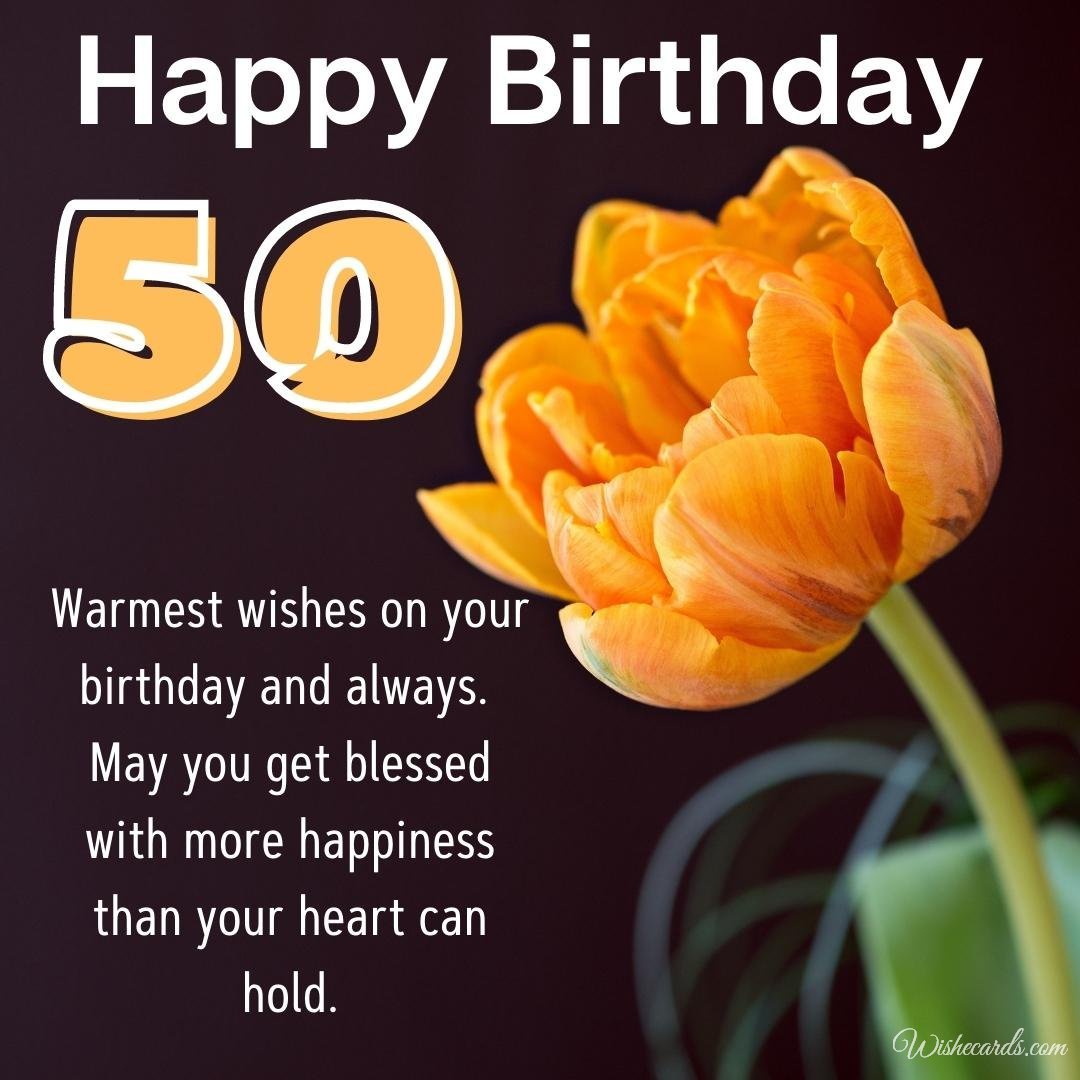 Happy 50th Birthday Images and Funny Cards