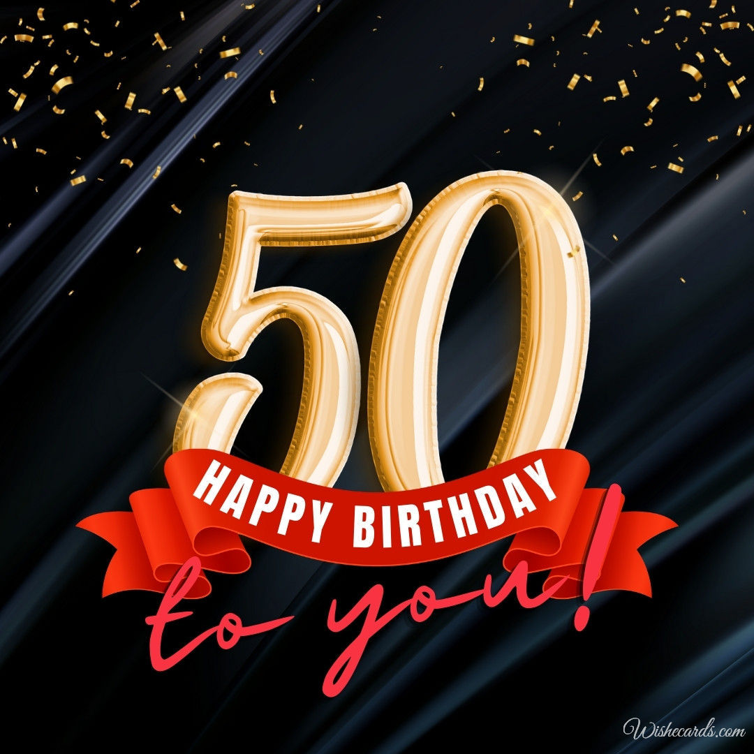 50 Years Birthday Image