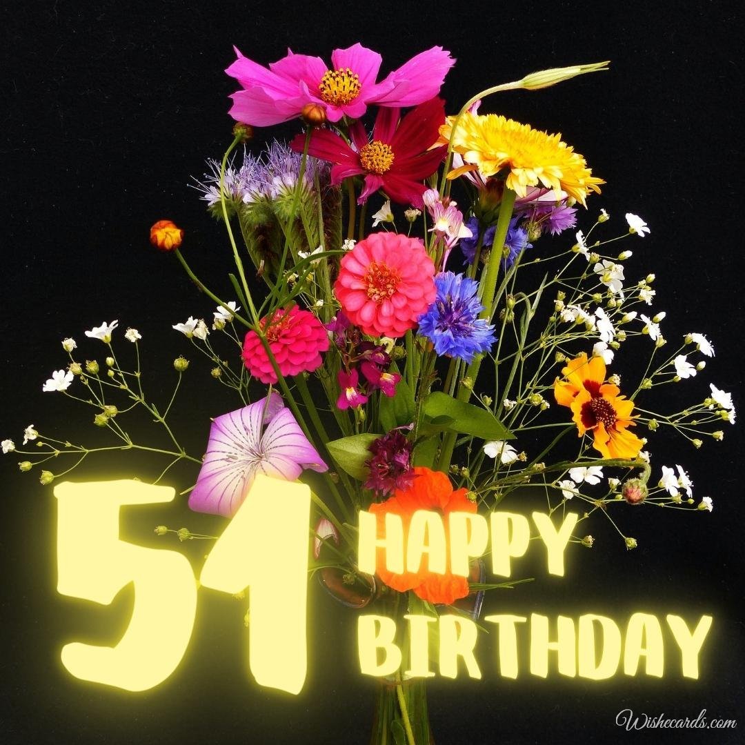 51st Birthday Ecard
