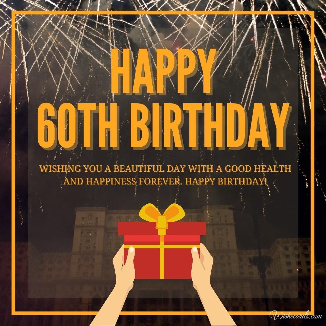 60th Birthday Wish Ecard