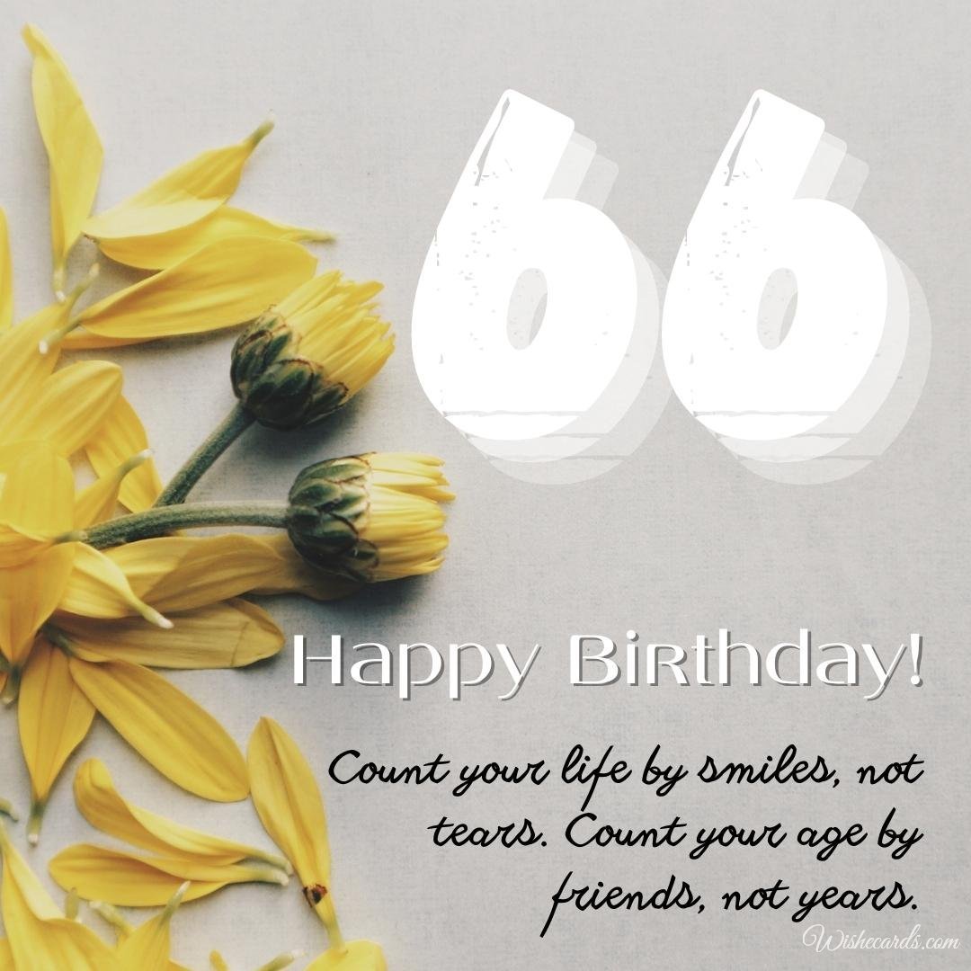 66th Birthday Wish Ecard