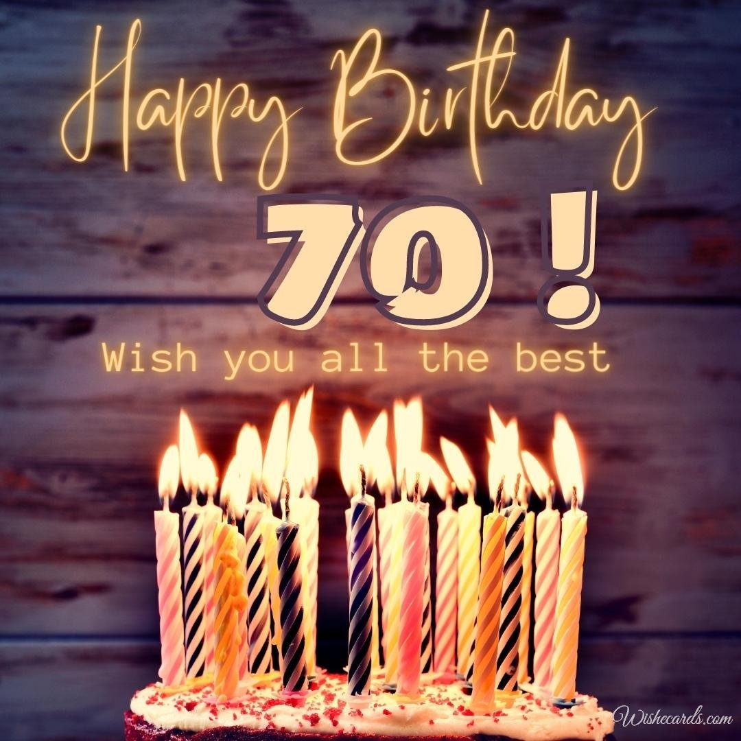 70th Birthday Ecard