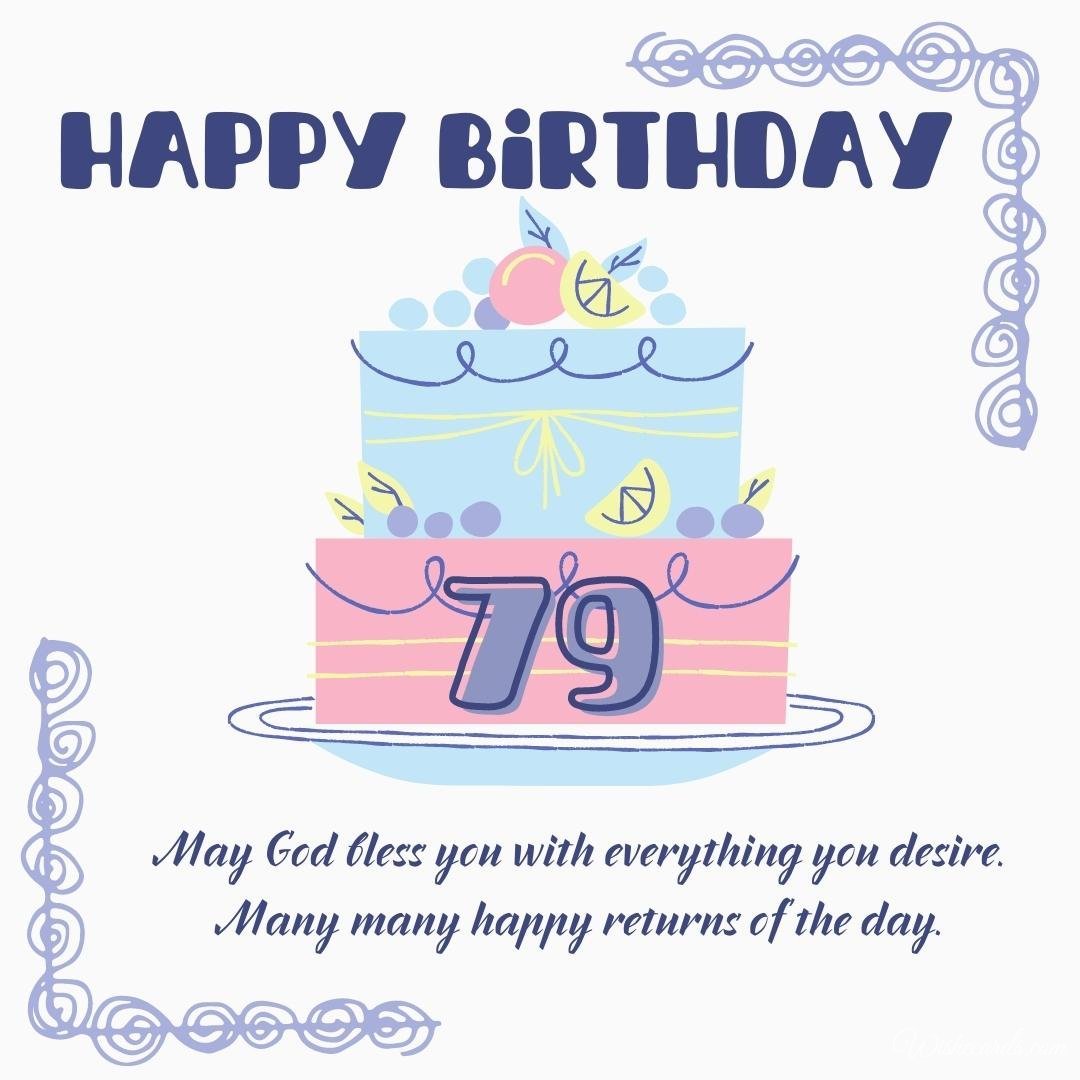 79th Birthday Wish Ecard