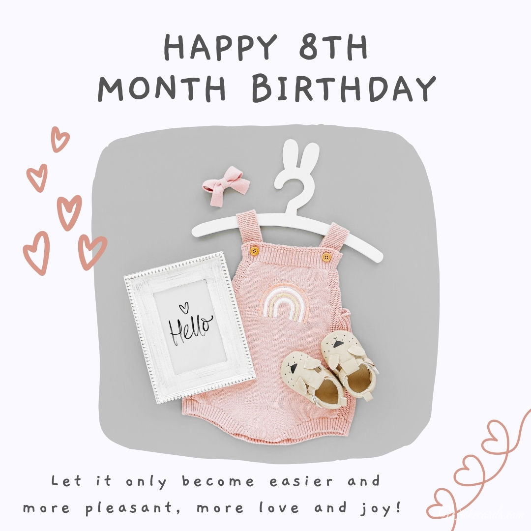 Happy 8th Month Birthday Wishes, Quotes and Short Messages