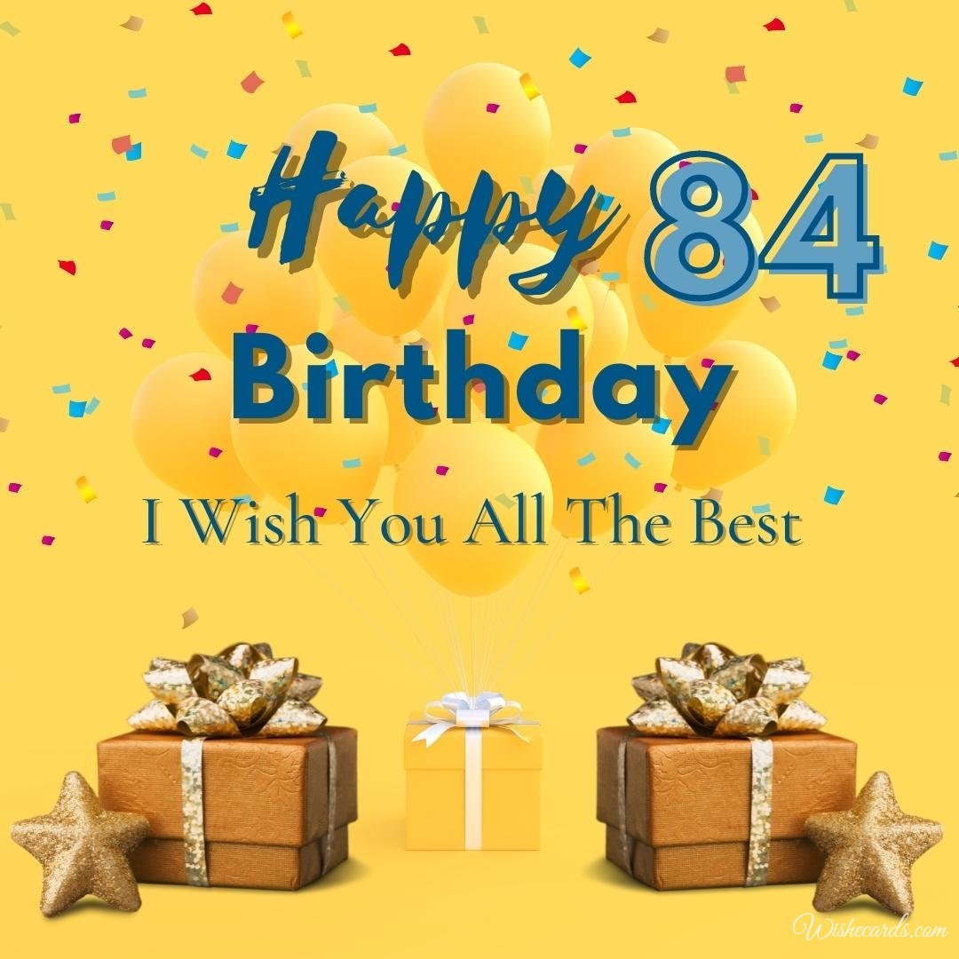 84th Birthday Ecard