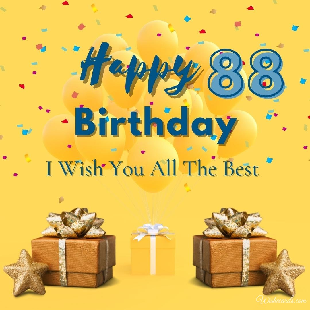 88th Birthday Ecard