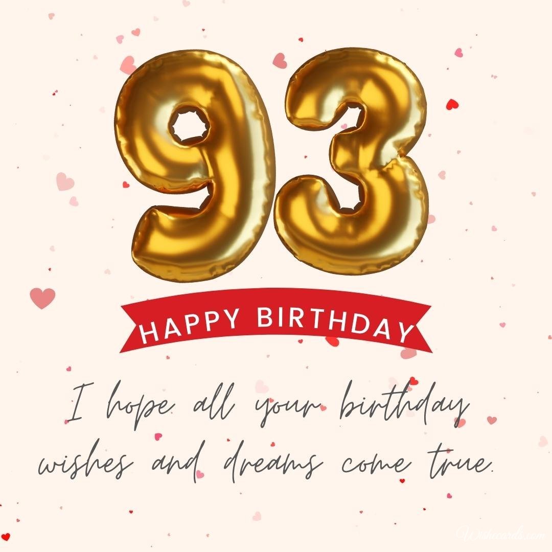 93Rd Birthday Ecard