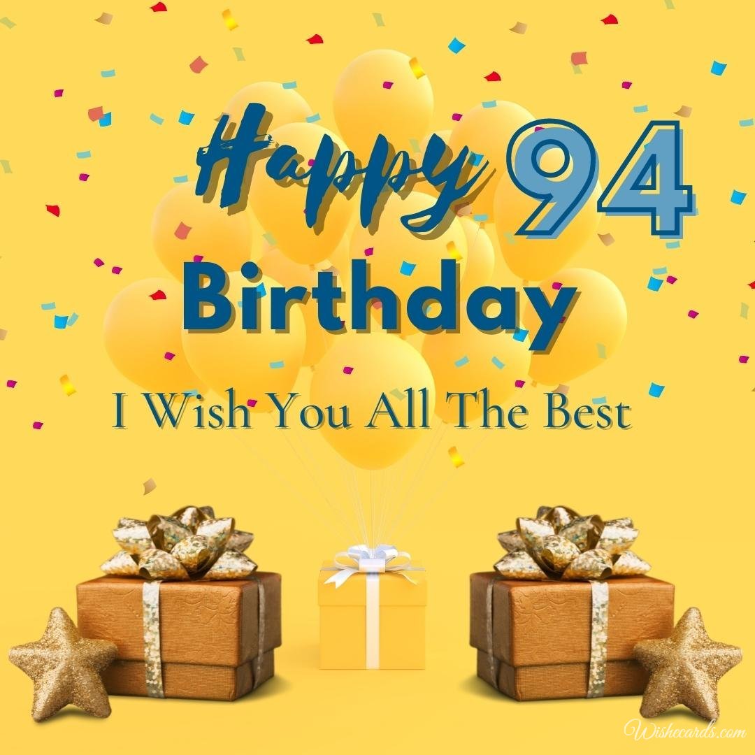 94th Birthday Free Card