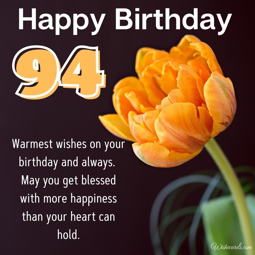94th Birthday Wish Ecard