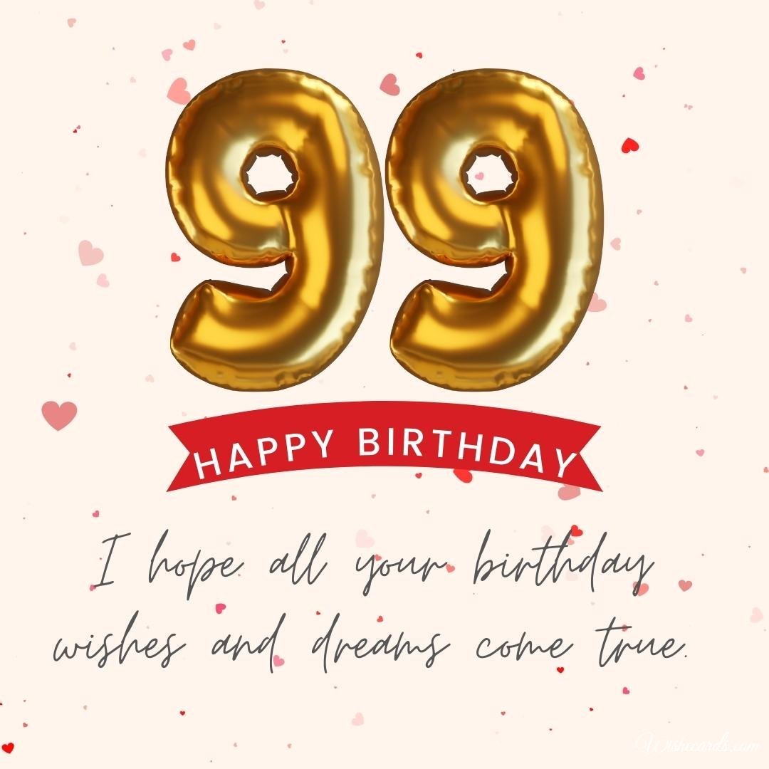 99th Birthday Ecard