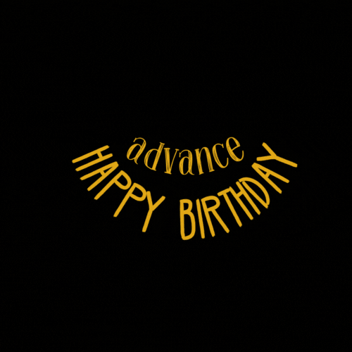 Advance Happy Birthday Gif