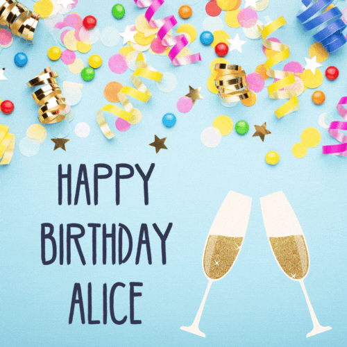 Alice Birthday Card