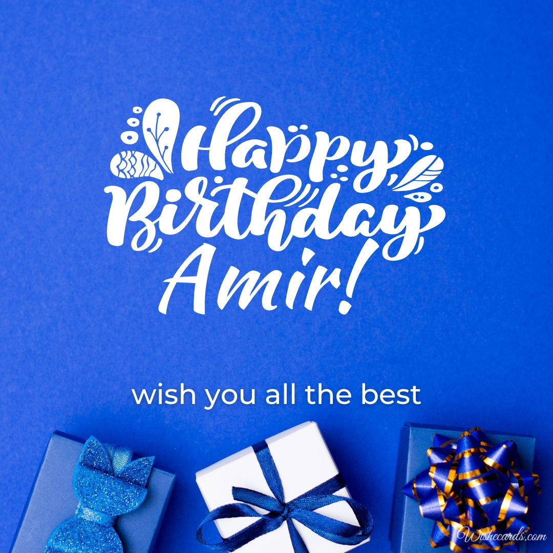 Amir Happy Birthday