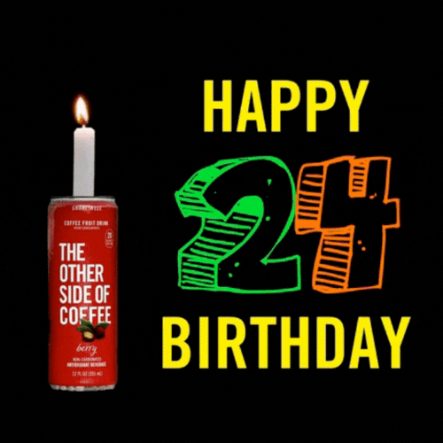 Animated Happy 24th Birthday
