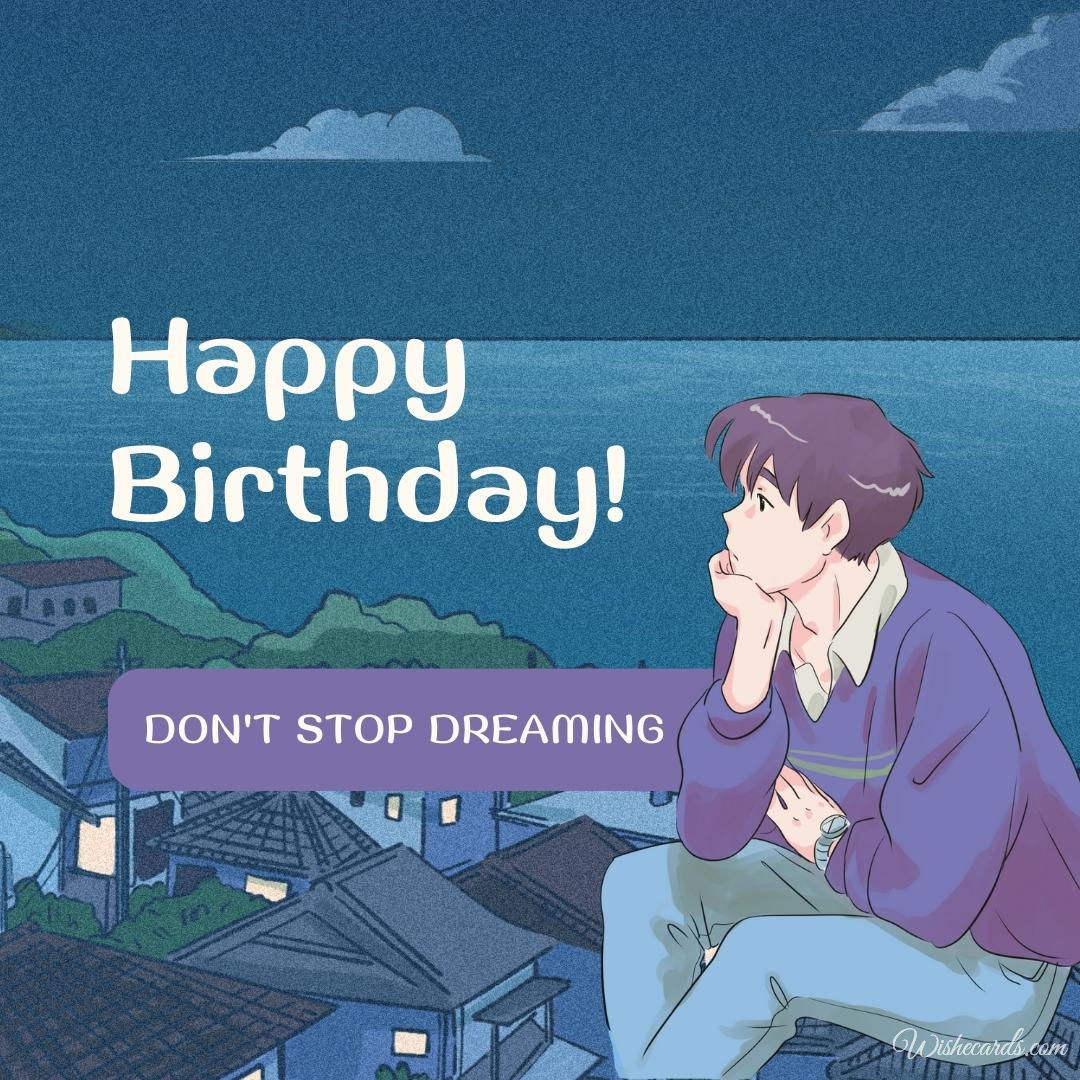 Anime Birthday Wish Image