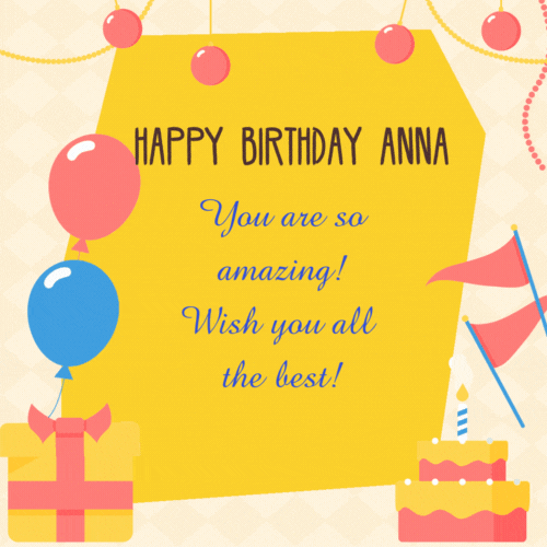 Anna Birthday Card