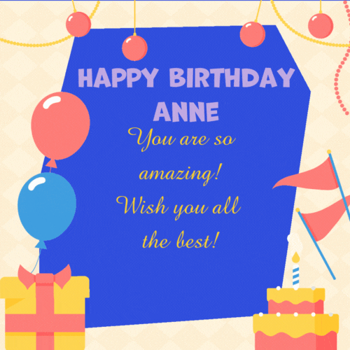 Happy Birthday Anne Images and Funny Cards
