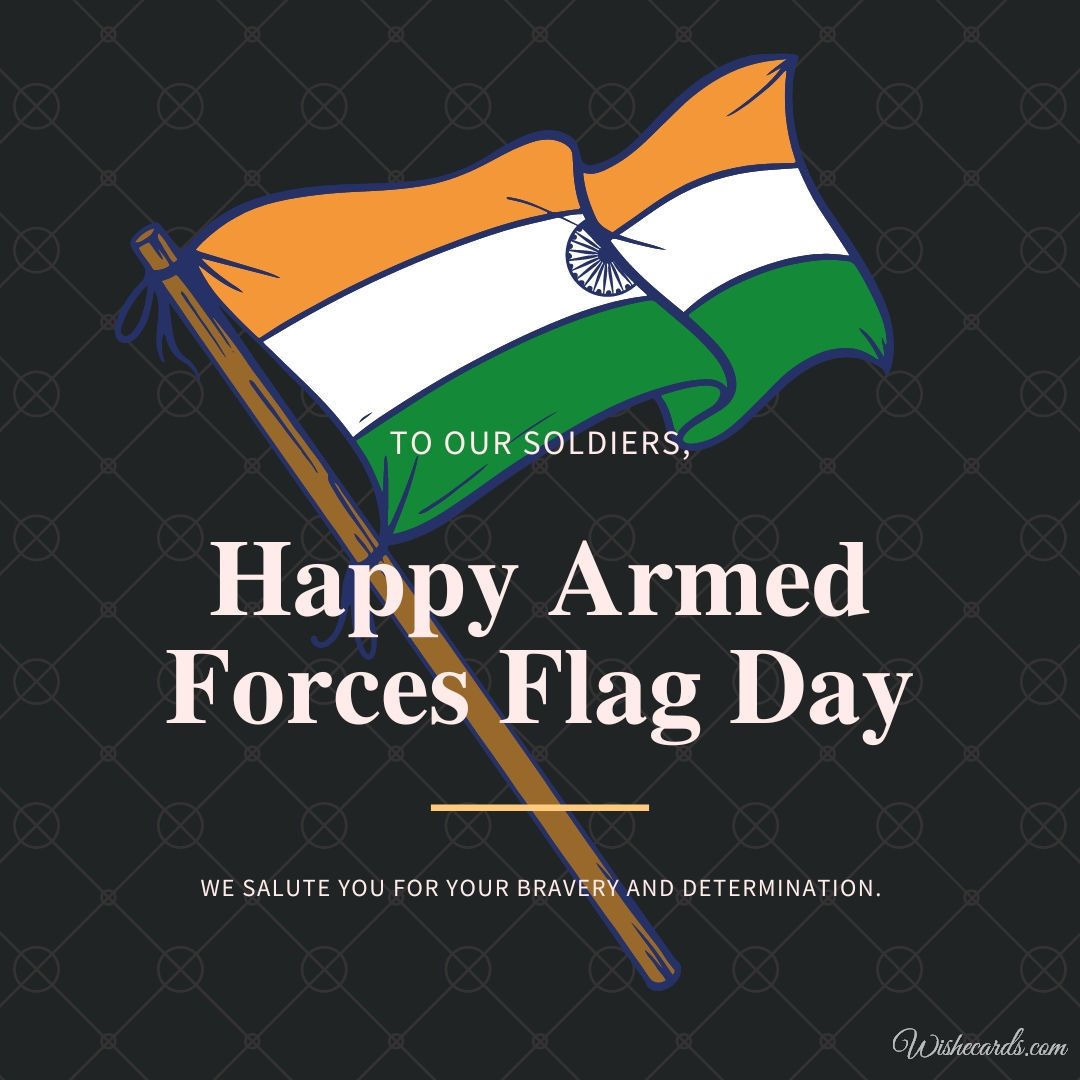 Armed Forces Flag Day Card
