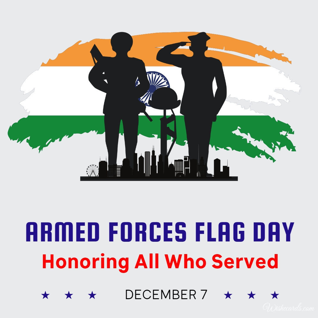 Armed Forces Flag Day Cards With Greetings And Funny Wishes For Free