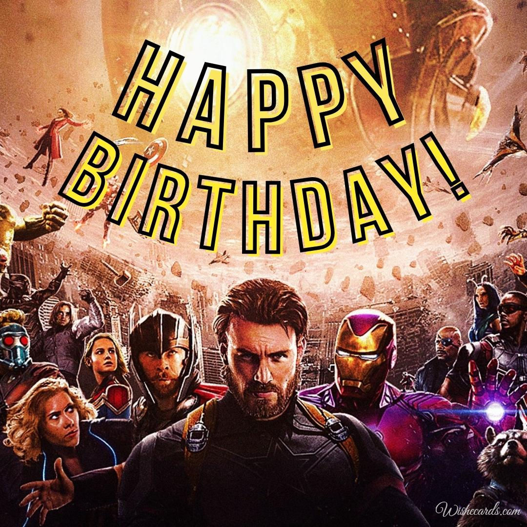 Avengers Happy Birthday Image