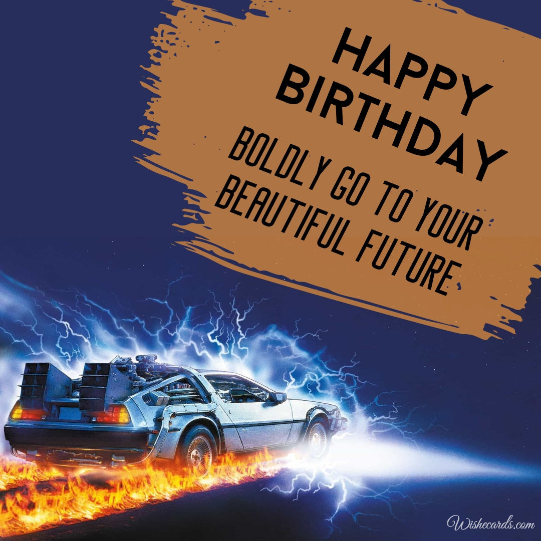 Back to the Future Birthday Picture