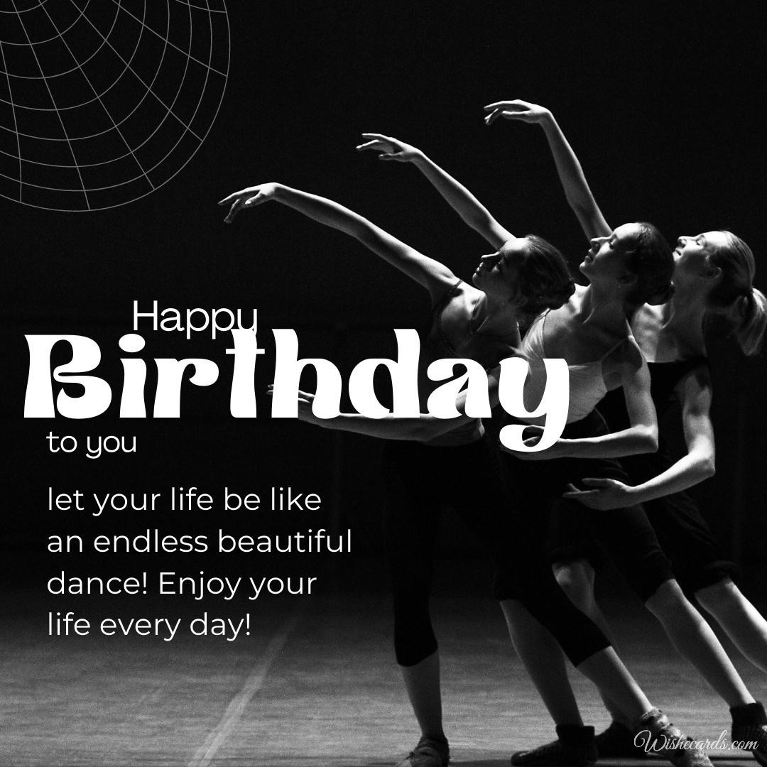 Ballet Birthday Card