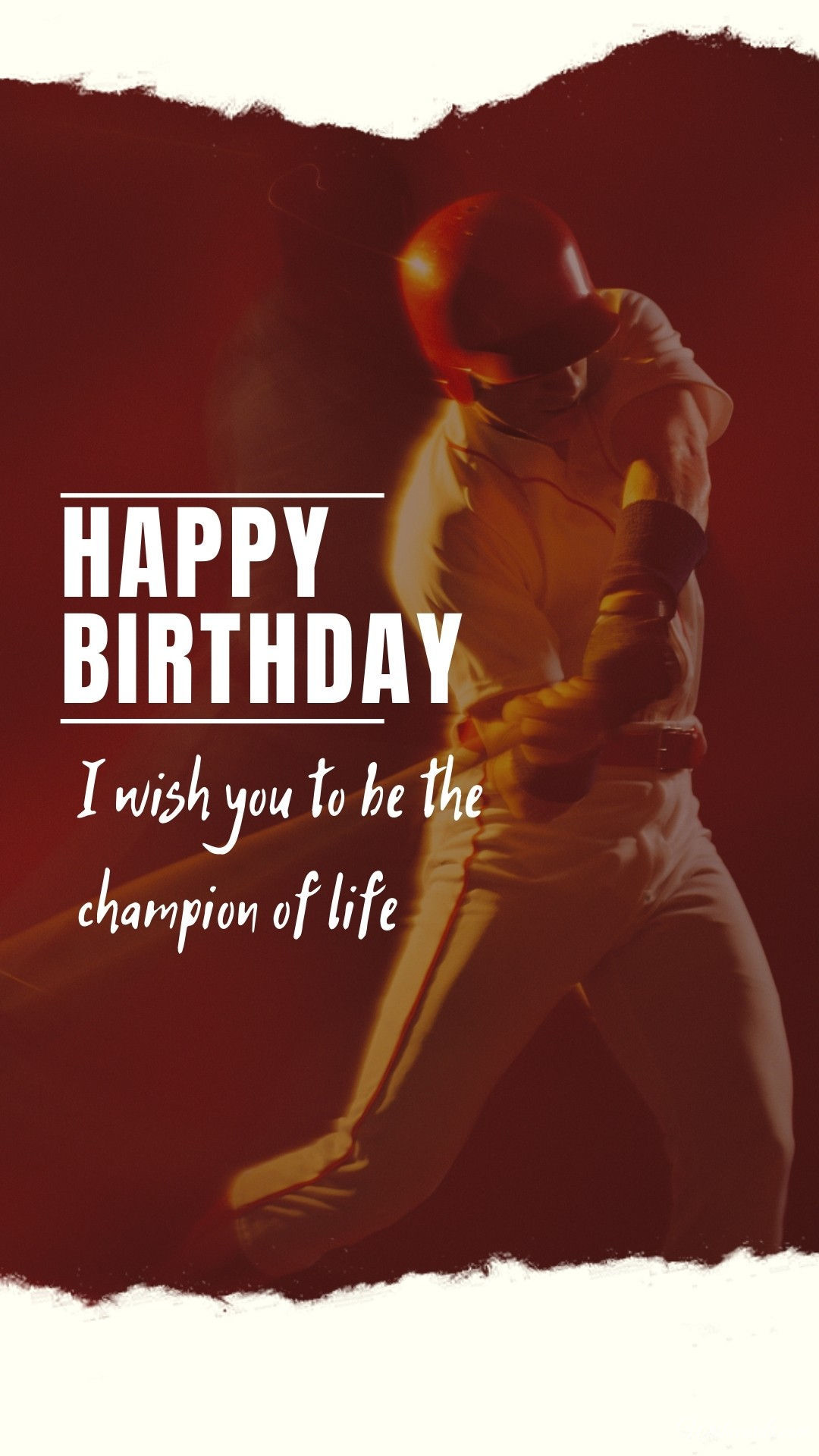 Baseball Birthday Wish