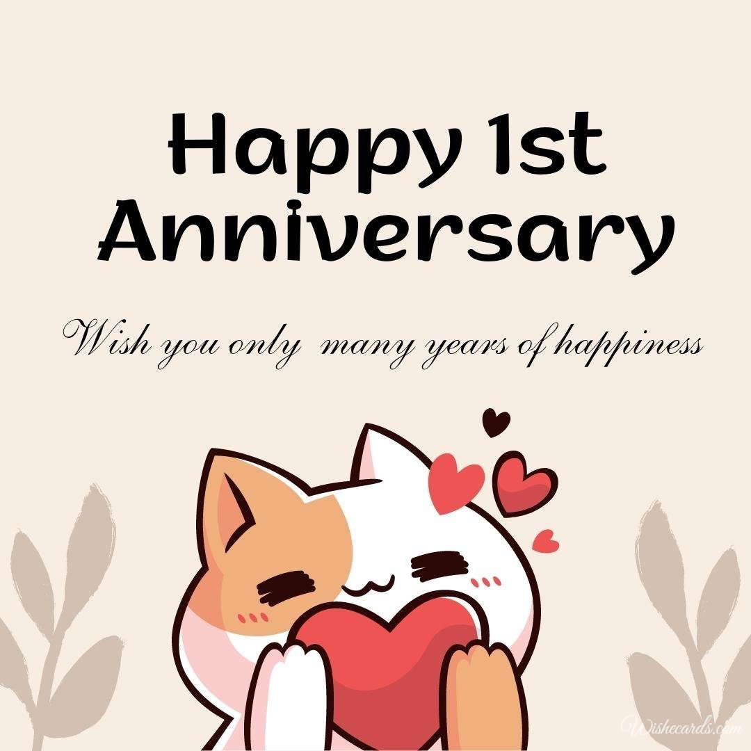 Beautiful 1st Anniversary Picture