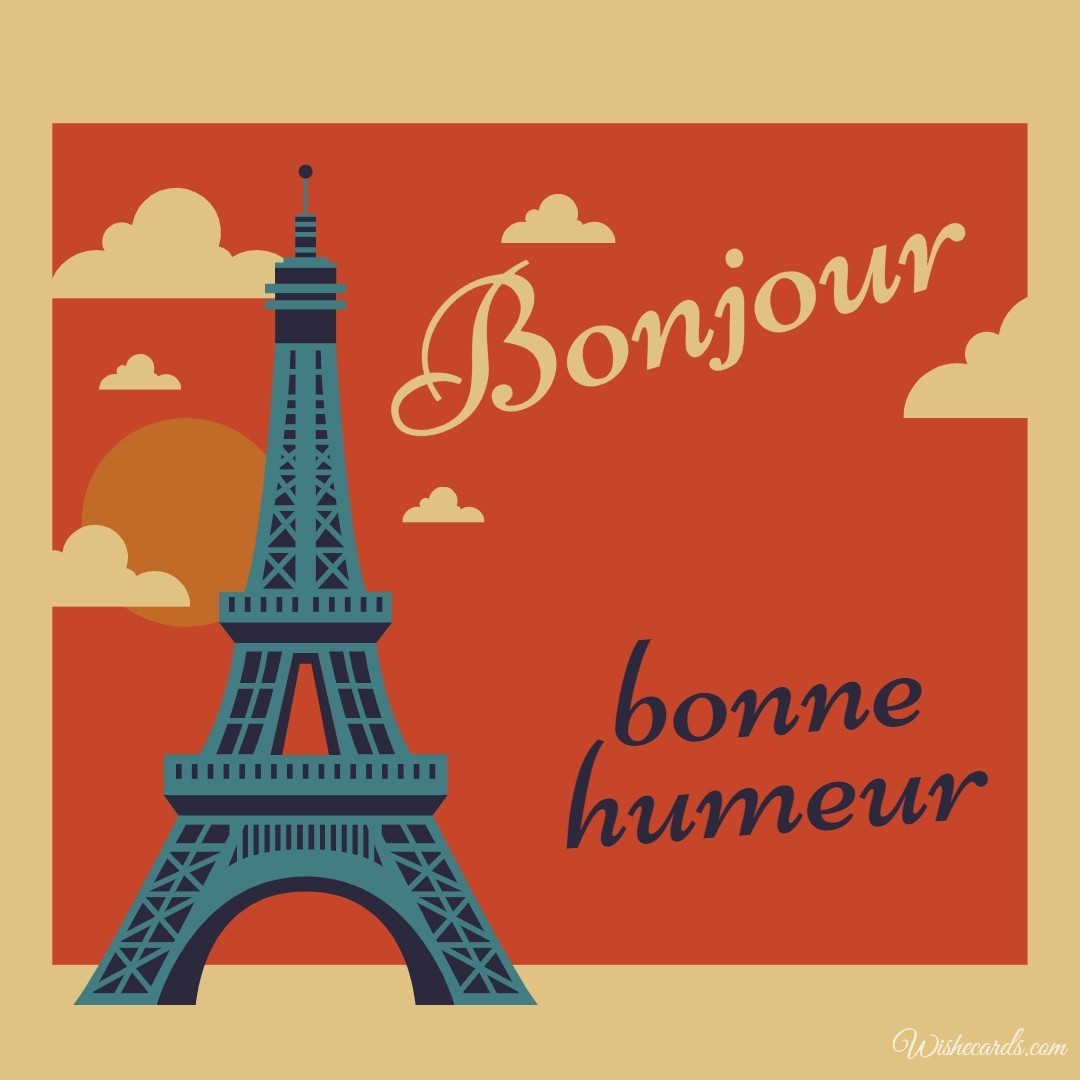 Beautiful Bonjour Card