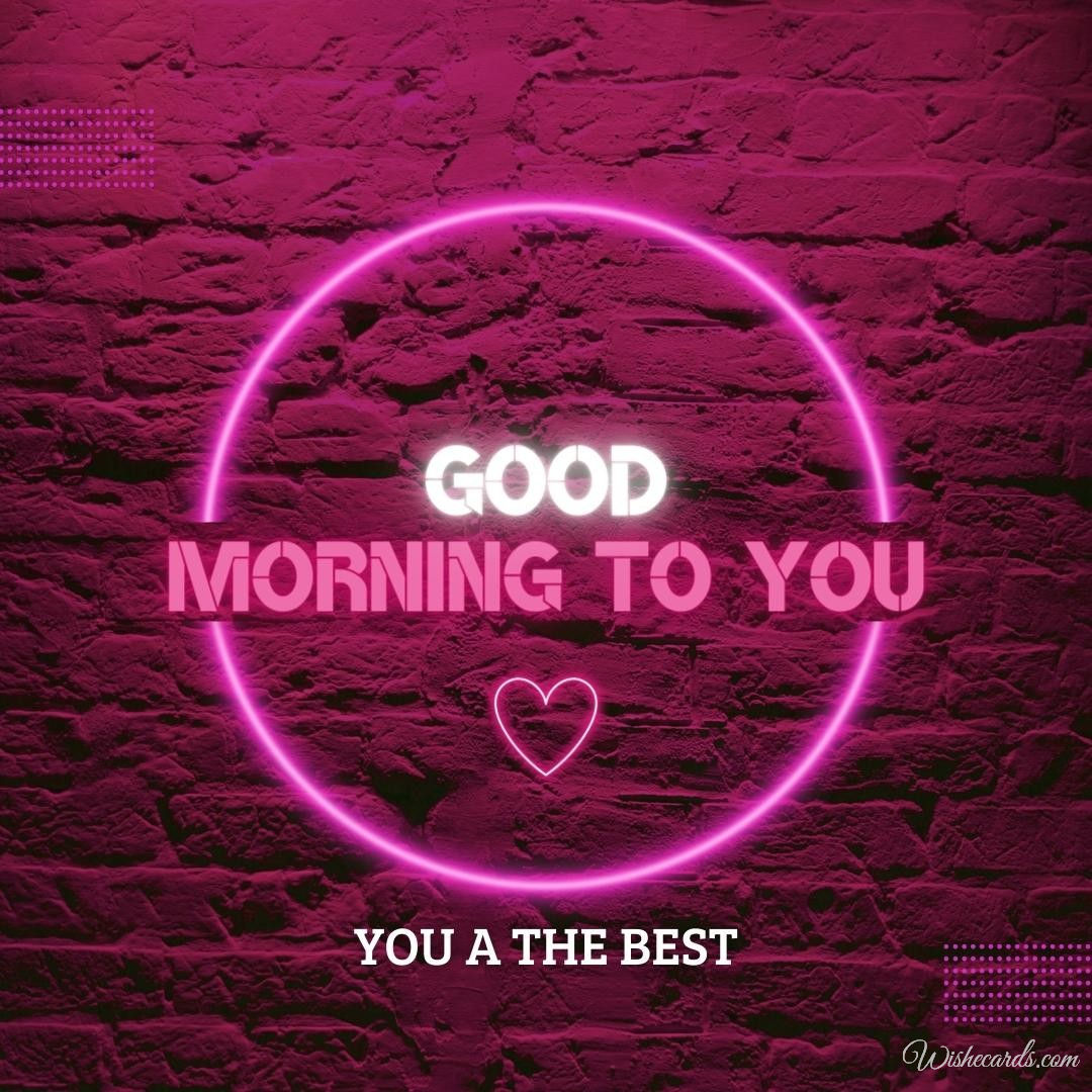 Beautiful Good Morning Image for Girlfriend
