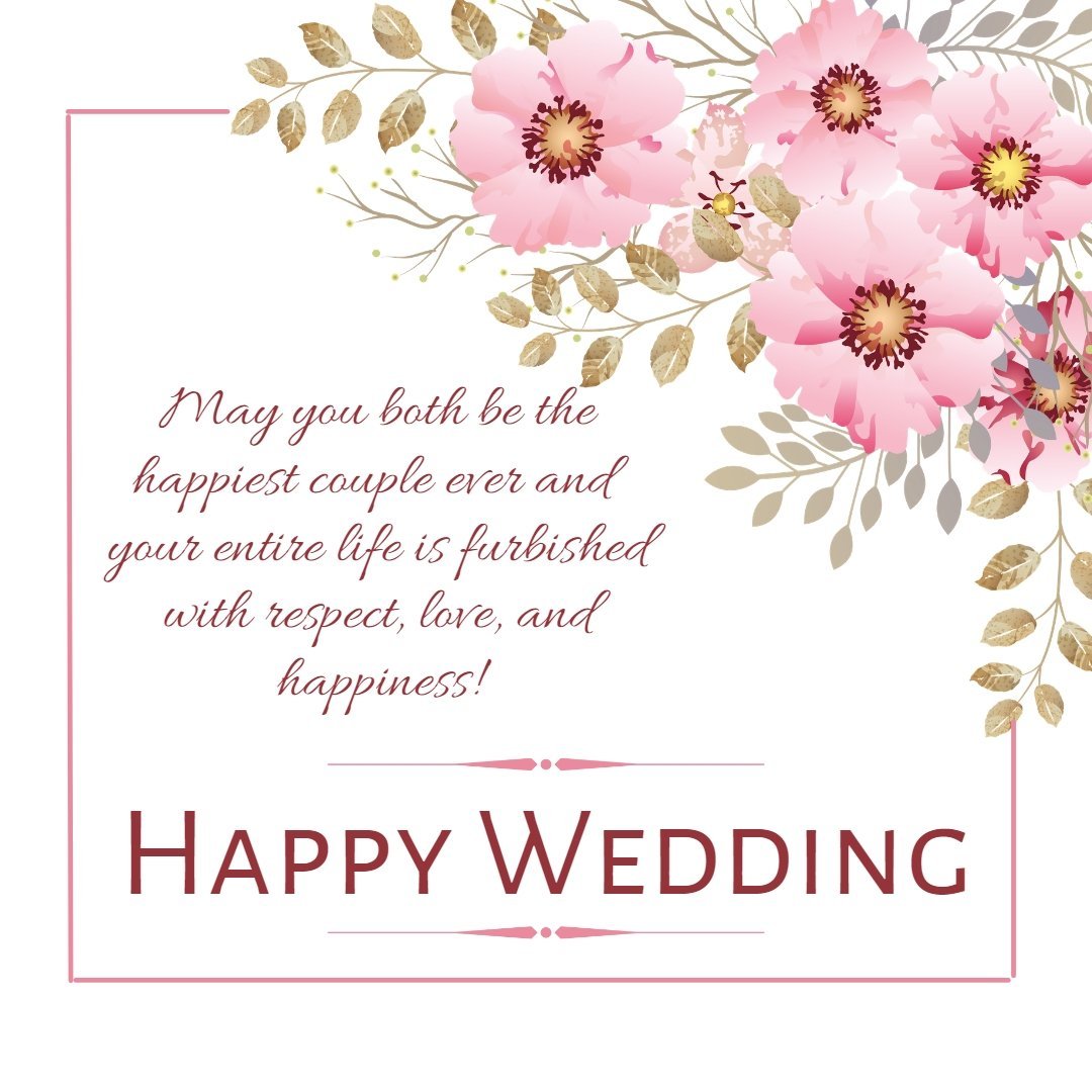 Beautiful Greeting Wedding Image With Text