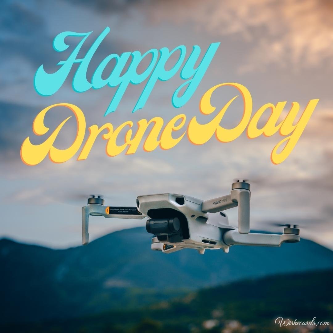 The Collection Of International Drone Day Cards