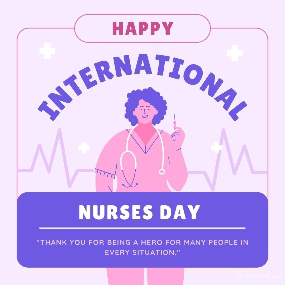 Beautiful International Nurses Day Ecard