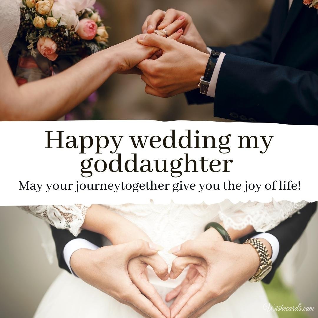 Wedding Ecards for Goddaughter