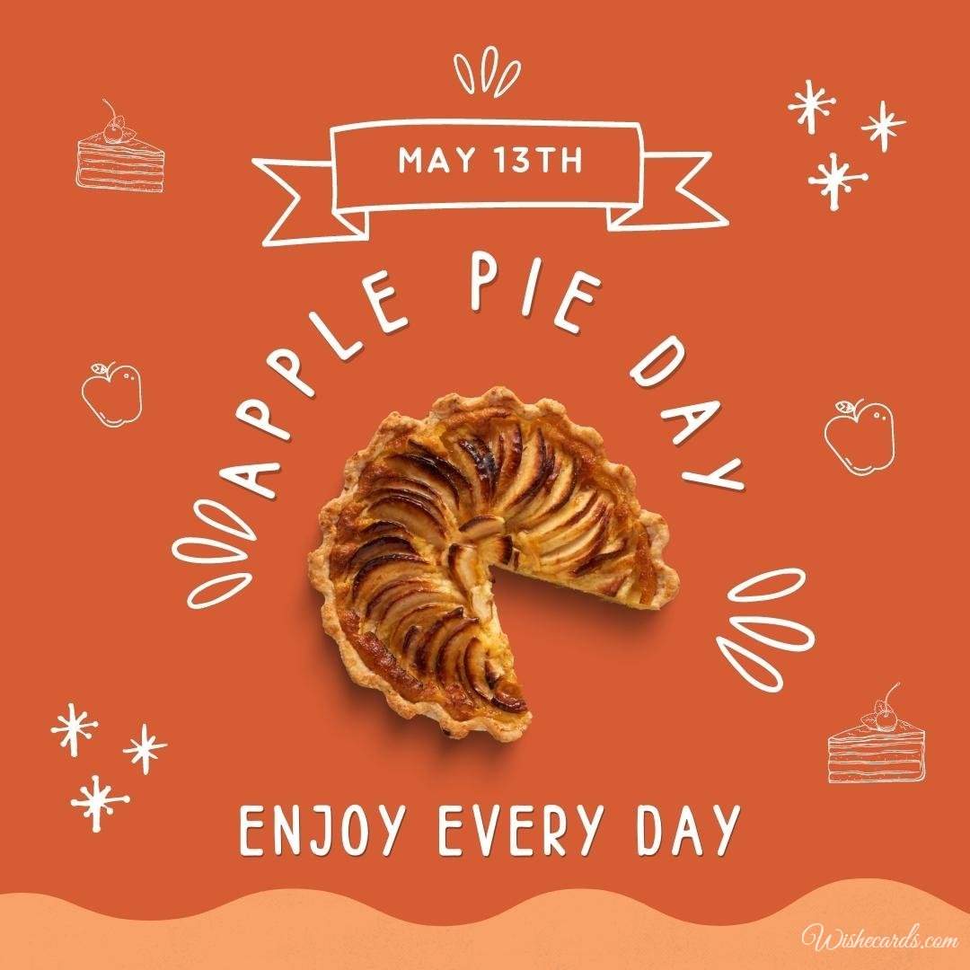 Beautiful National Apple Pie Day Ecard