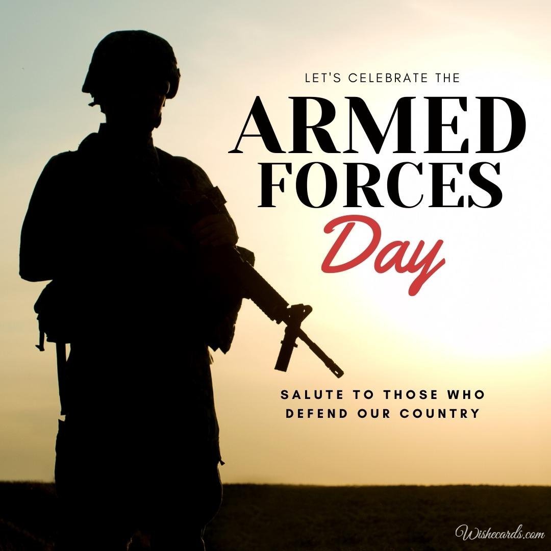 Cool National Armed Forces Day Cards With Wishes