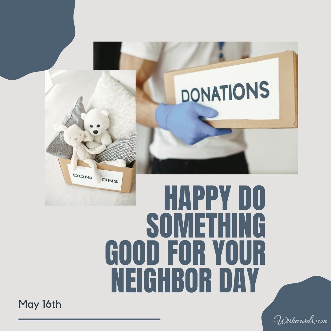 National Do Something Good for Your Neighbor Day Cards