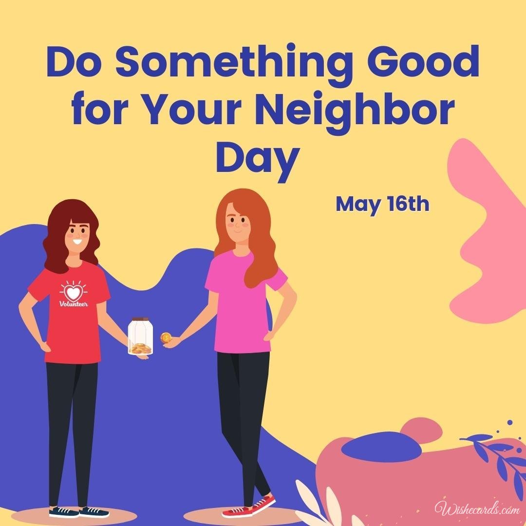 Beautiful National Do Something Good For Your Neighbor Day Picture