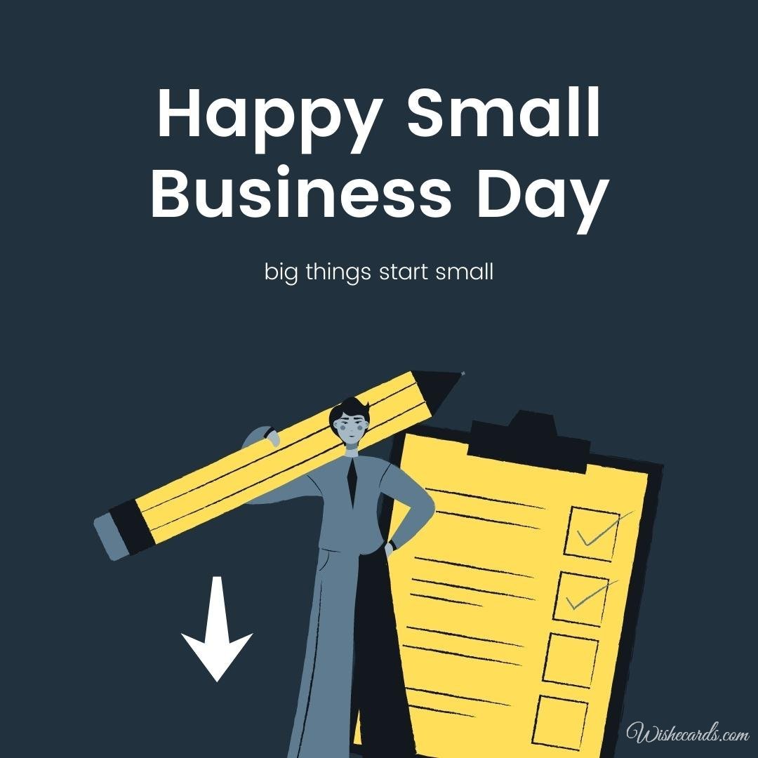Beautiful National Small Business Day Ecard