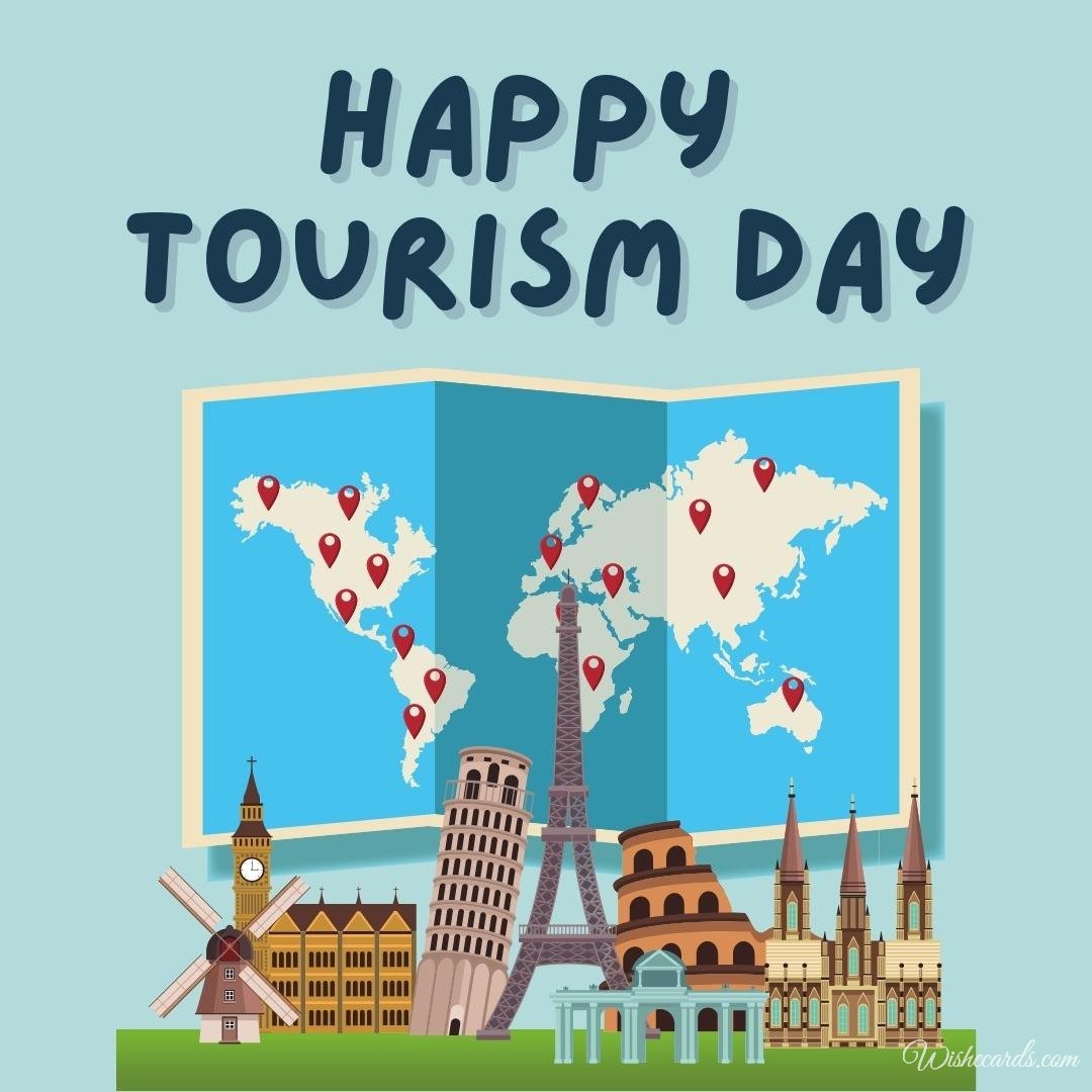 Beautiful National Tourism Day Ecard